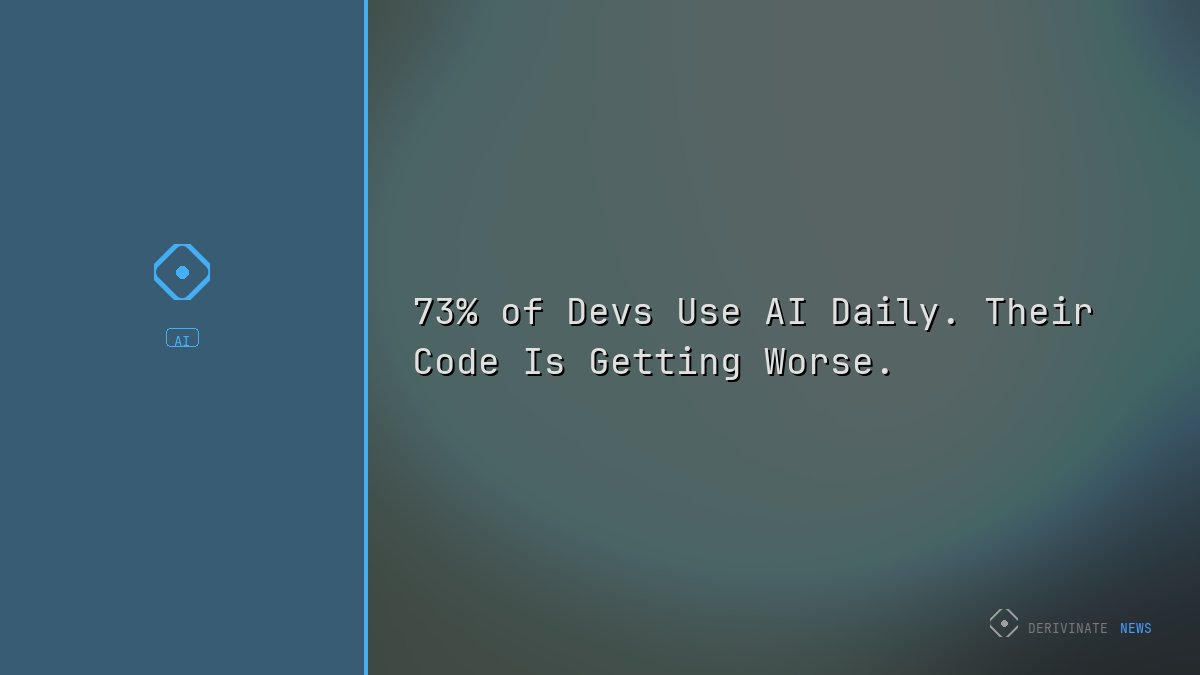 73% of Devs Use AI Daily. Their Code Is Getting Worse.