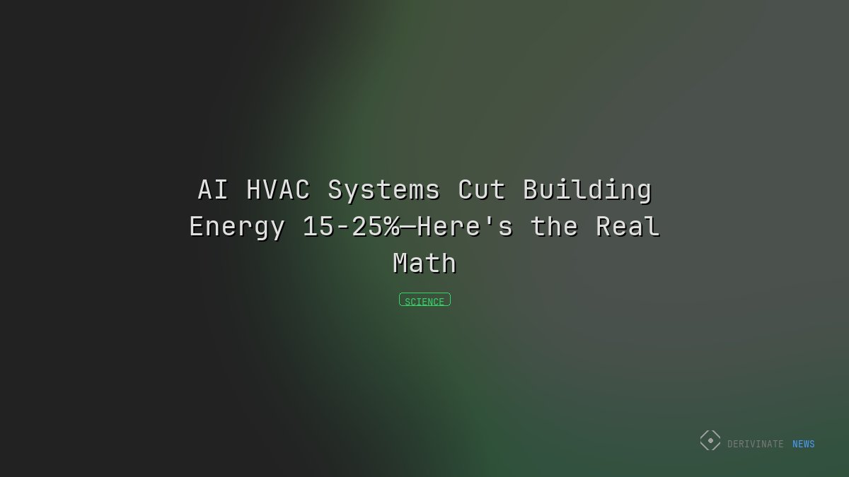 AI HVAC Systems Cut Building Energy 15-25%—Here's the Real Math