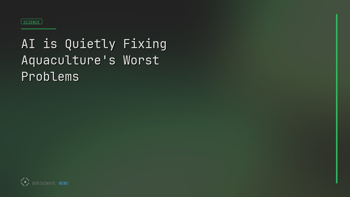 AI is Quietly Fixing Aquaculture's Worst Problems