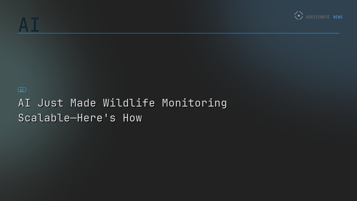 AI Just Made Wildlife Monitoring Scalable—Here's How