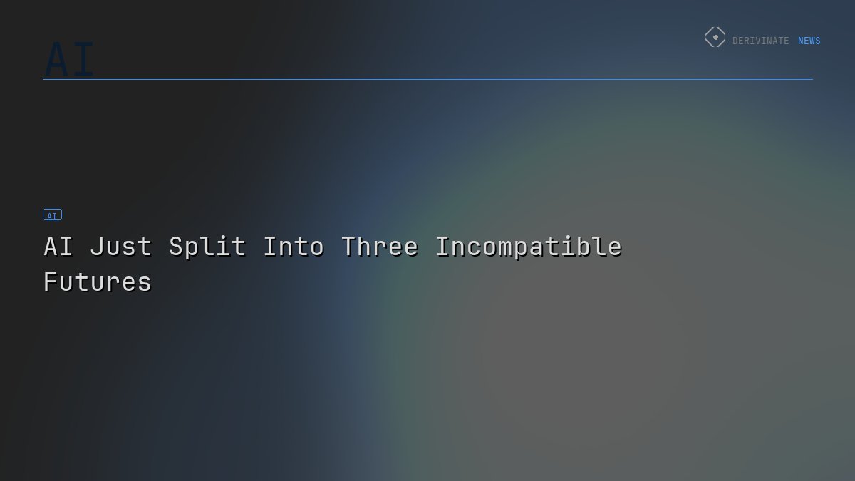 AI Just Split Into Three Incompatible Futures