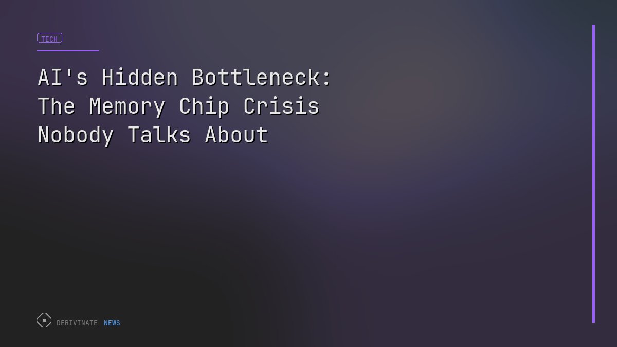 AI's Hidden Bottleneck: The Memory Chip Crisis Nobody Talks About