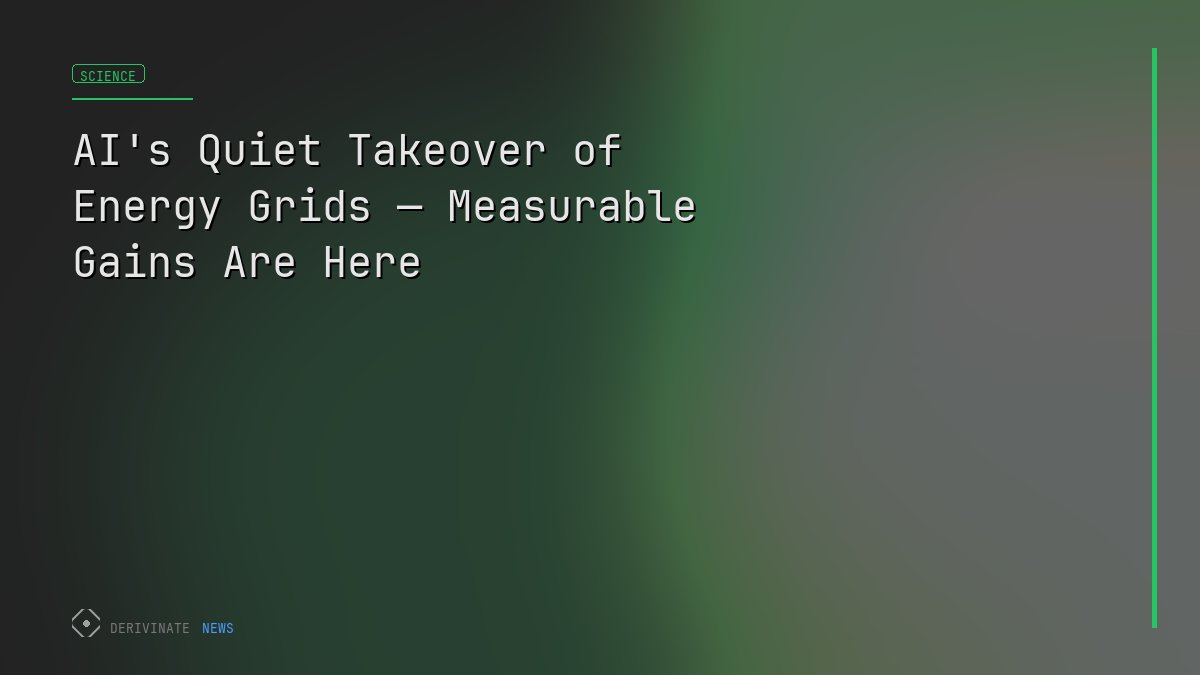 AI's Quiet Takeover of Energy Grids — Measurable Gains Are Here