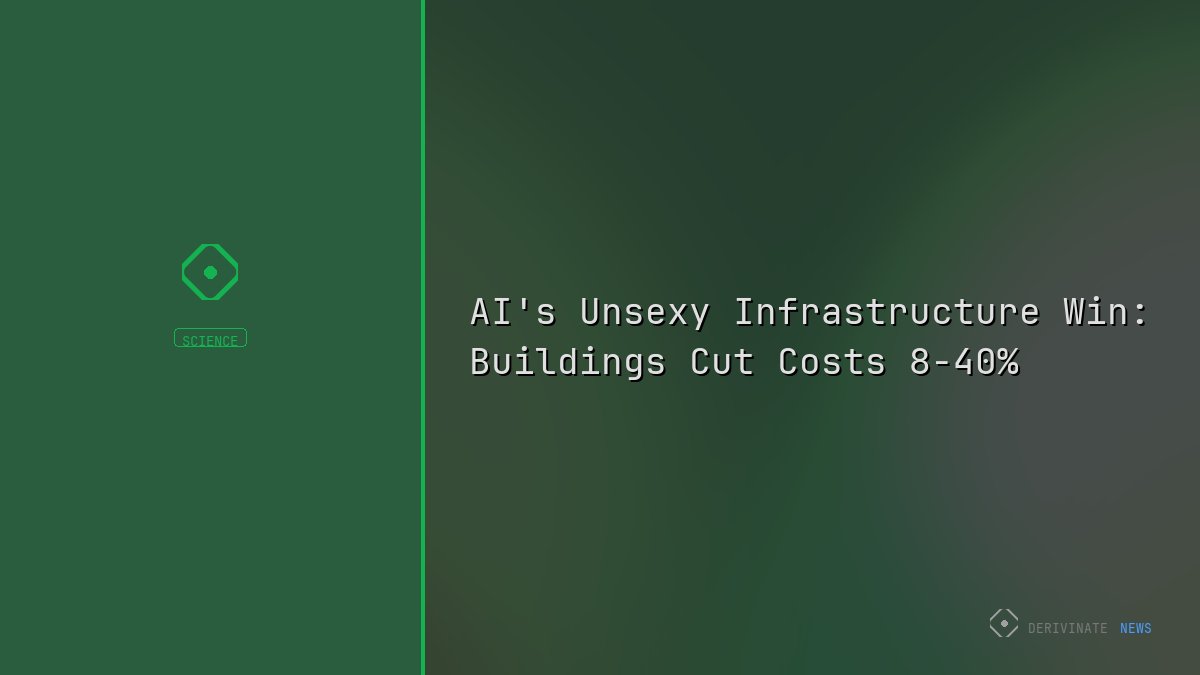 AI's Unsexy Infrastructure Win: Buildings Cut Costs 8-40%
