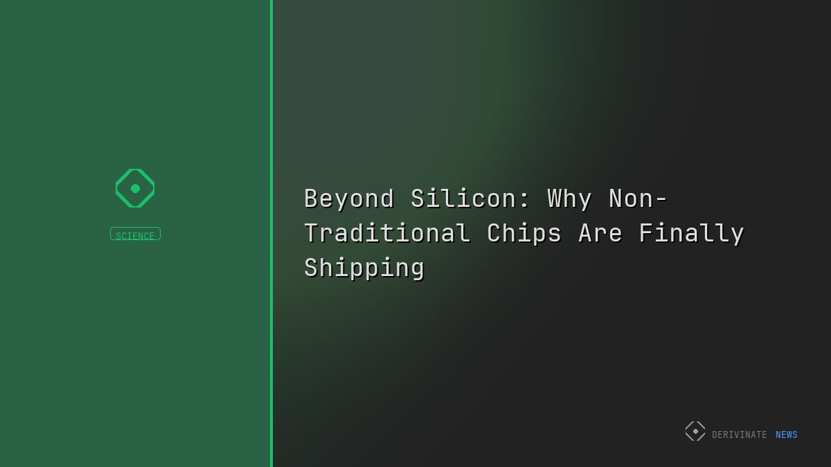 Beyond Silicon: Why Non-Traditional Chips Are Finally Shipping