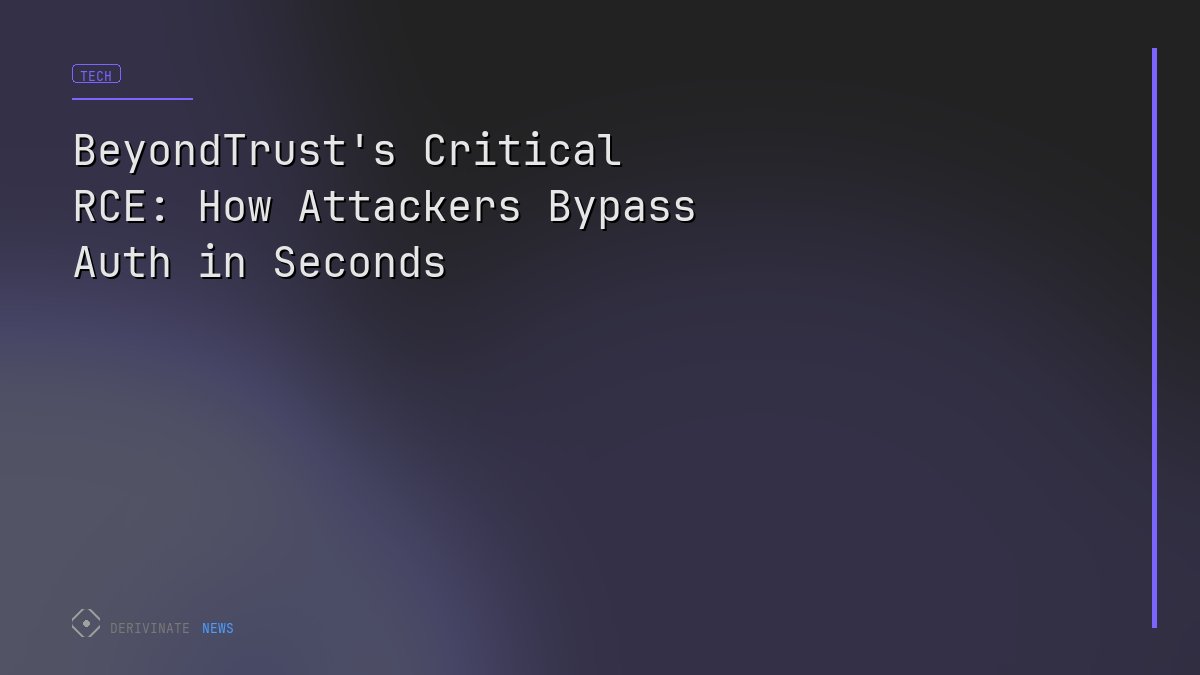 BeyondTrust's Critical RCE: How Attackers Bypass Auth in Seconds