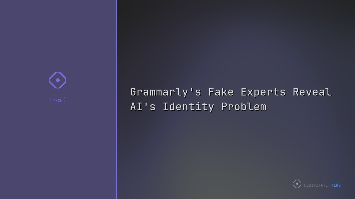 Grammarly's Fake Experts Reveal AI's Identity Problem