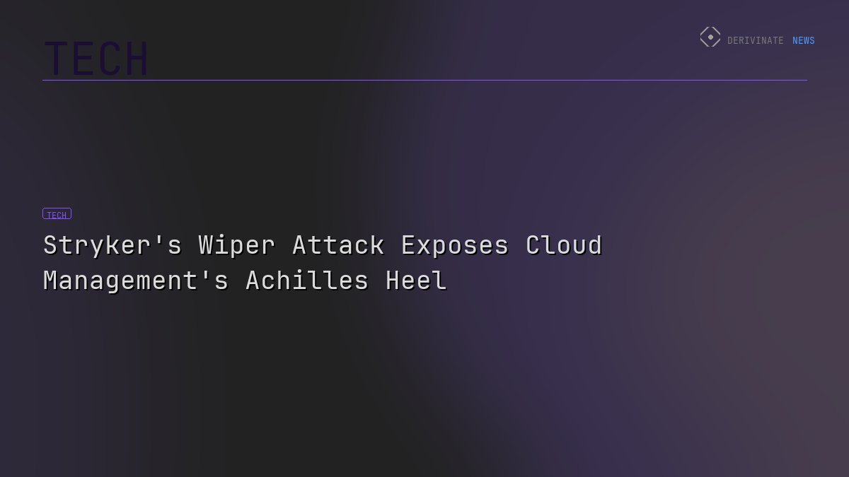 Stryker's Wiper Attack Exposes Cloud Management's Achilles Heel