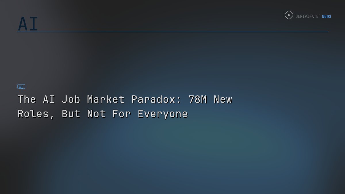 The AI Job Market Paradox: 78M New Roles, But Not For Everyone