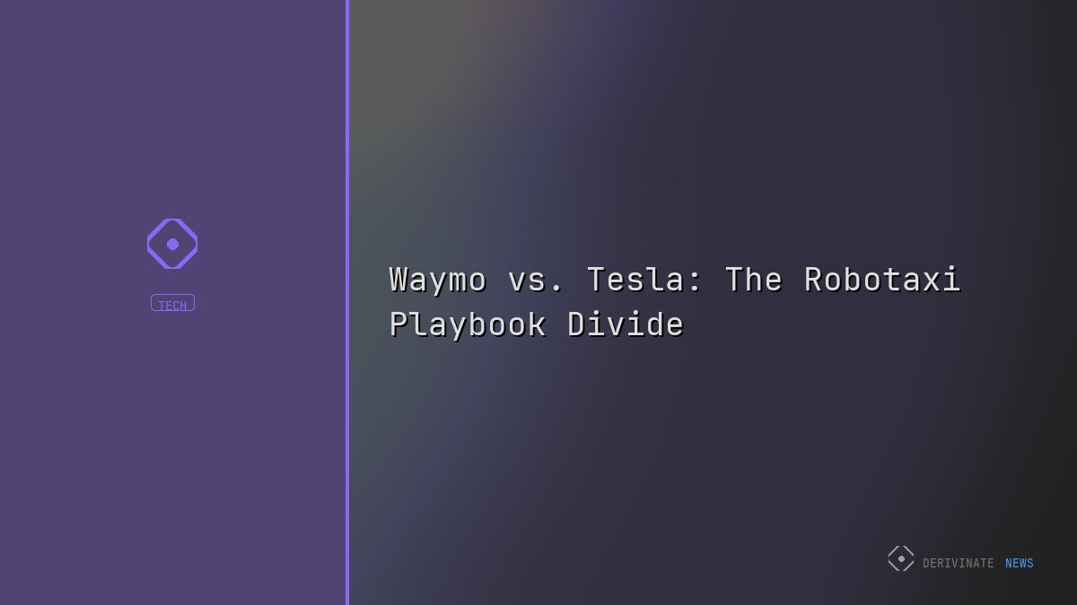 Waymo vs. Tesla: The Robotaxi Playbook Divide