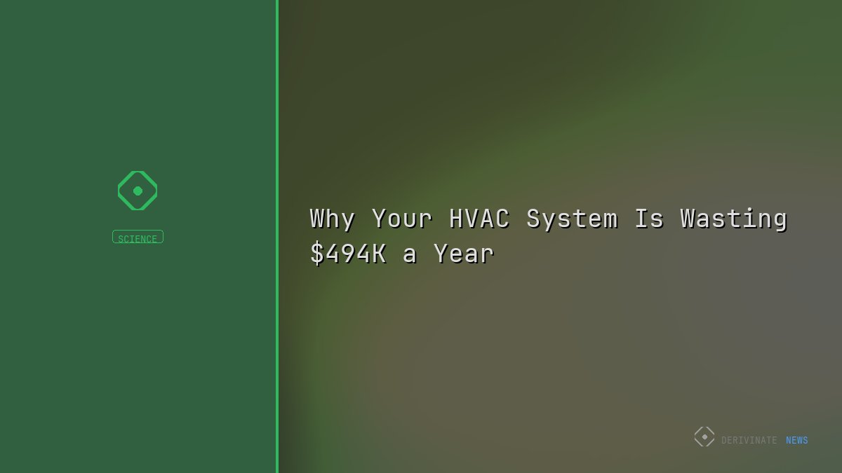 Why Your HVAC System Is Wasting $494K a Year
