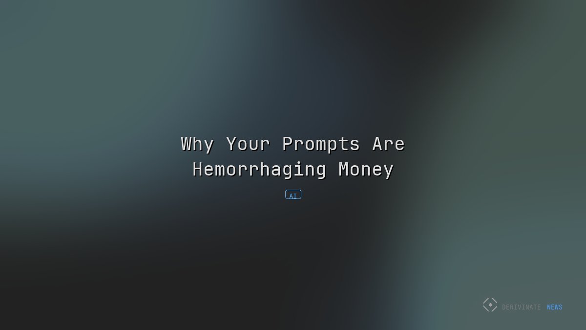 Why Your Prompts Are Hemorrhaging Money